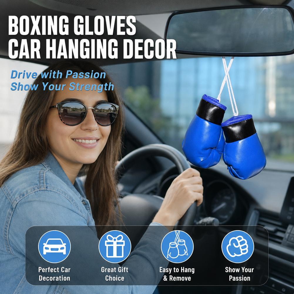 Mini Boxing Gloves Car Rearvie - Leather Driving Glove recension och pris
