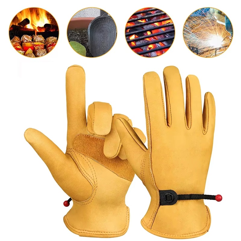 Leather Gloves Men Work Gloves - Leather Driving Glove recension och pris