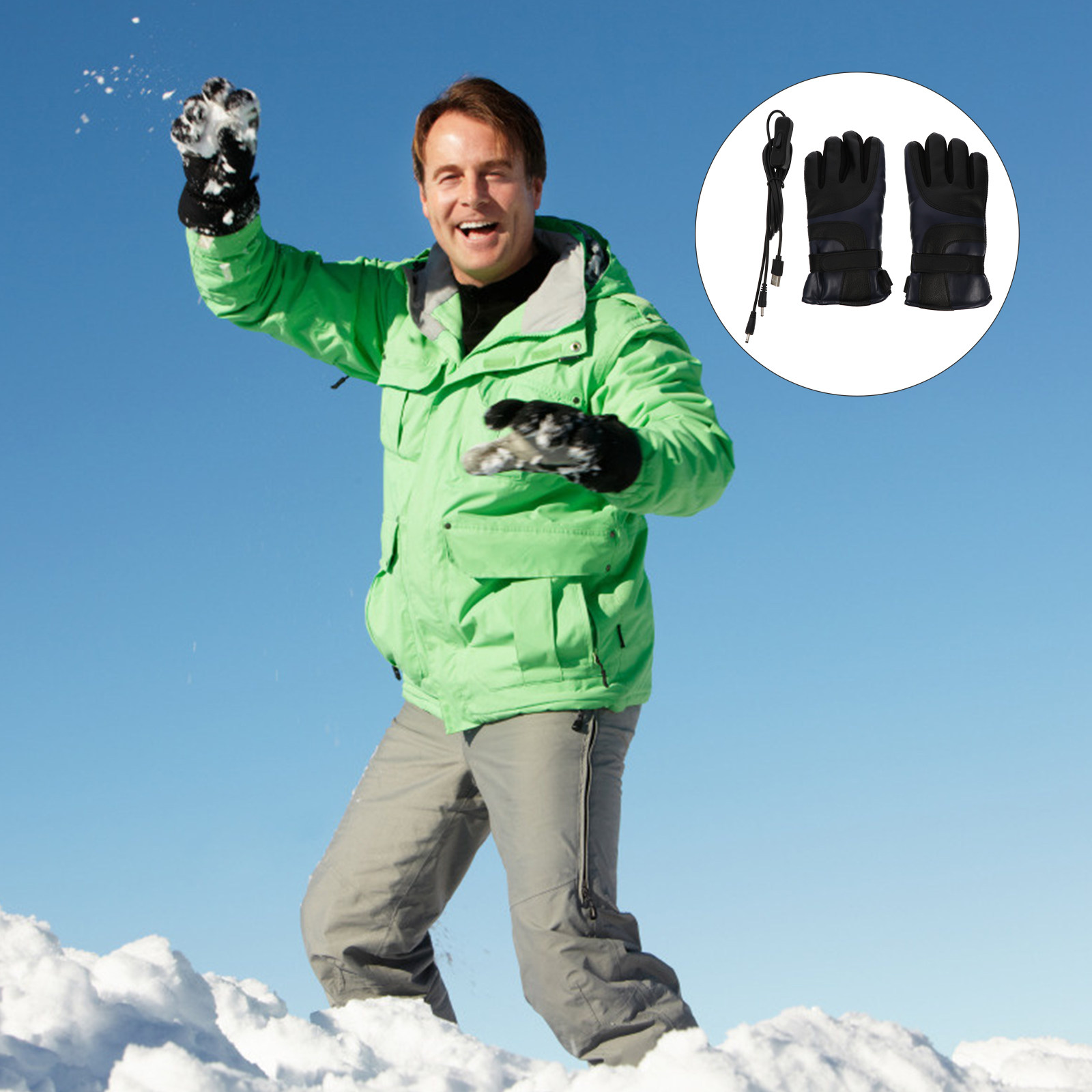 1Pair Electric Heated Gloves W - Winter Glove Insulated recension och pris